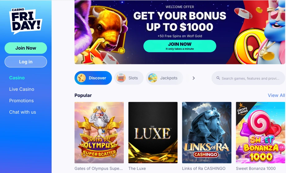  FridayCasino Canada