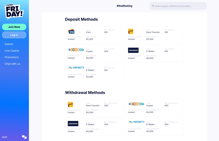 Friday Casino Canada