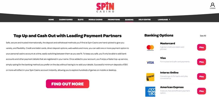 Spin Casino Canada